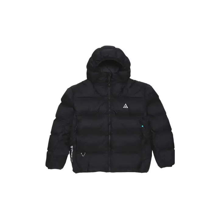 Nike Nike Puffer Jackets Men's Black Hooded Moderate Puffer Jacket