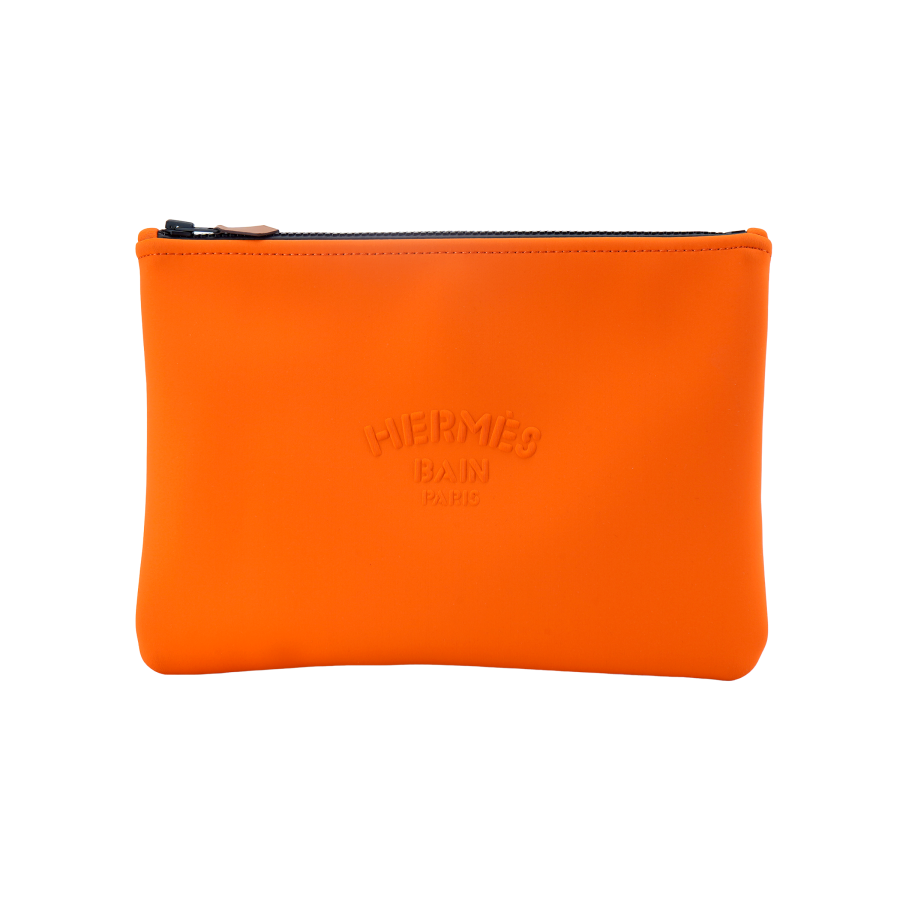 HERMES HERMES Neobain Polyamide Clutch Medium Women's Orange