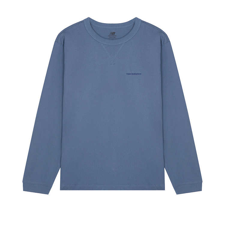New Balance New Balance T Shirts Unisex Blue Crew Neck Moderate Straight Fit