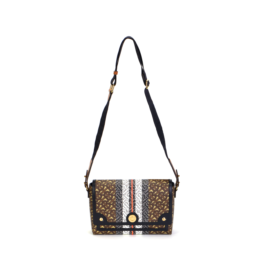 Burberry Cotton Messenger Bag, Shoulder Bag, Clutch Regular Women's Brown