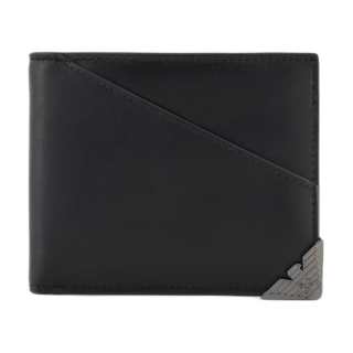 EMPORIO ARMANI Leather Wallet Women's Black