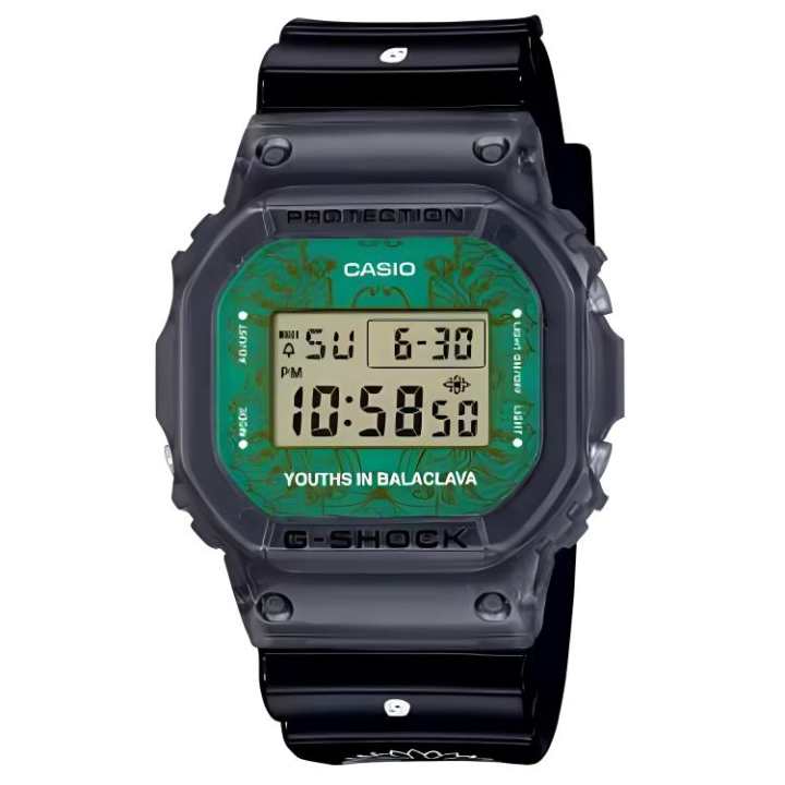 CASIO CASIO 5600 Collection Quartz Movement Resin Strap Watch Unisex Green Dial