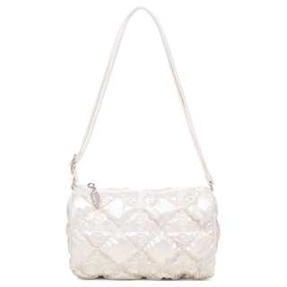 CARLYN Polyamide Shoulder Bag Mini Women's Pearl White