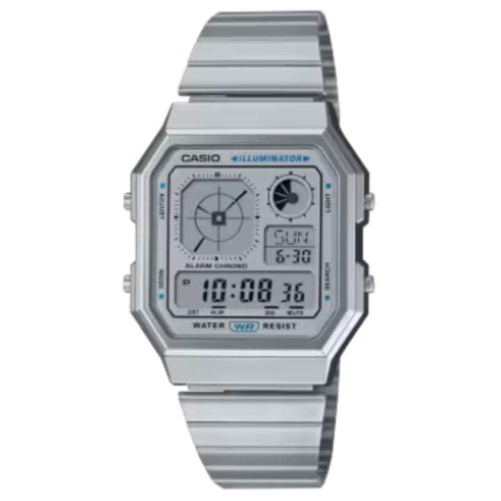 CASIO CASIO Classic Collection Quartz Movement Stainless Steel Strap Watch Unisex Gray Dial