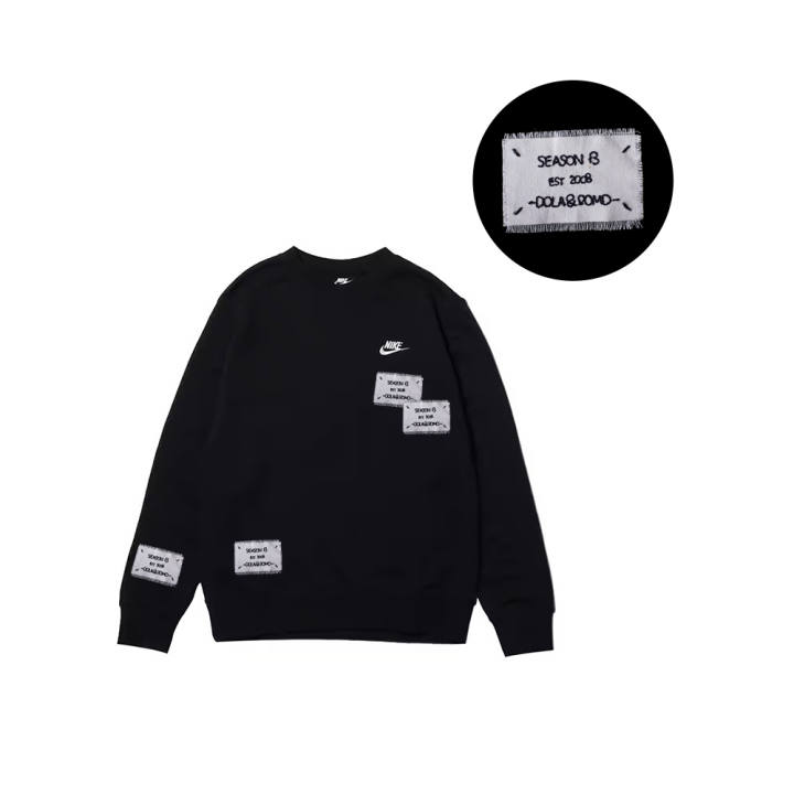 Nike Nike Sweatshirts Men's Black Crew Neck Moderate Regular