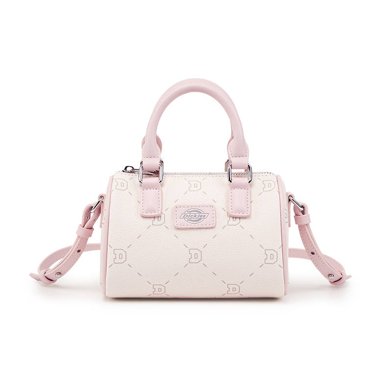 Dickies PVC Crossbody Bag Shoulder Bag Handbag Boston Bag Regular Women's Peach Pink/Sea Salt Gray