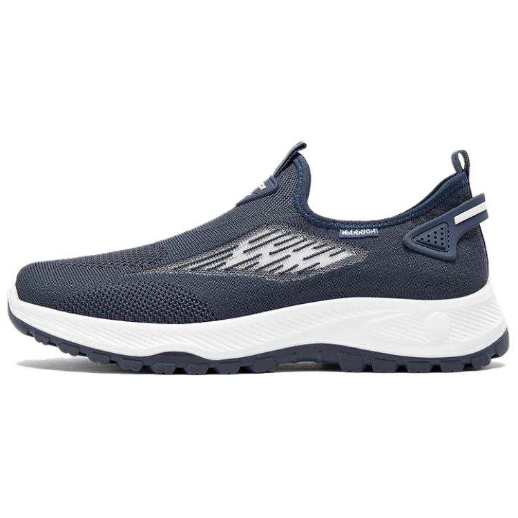 Warrior Slip Resistant Abrasion Resistant Slip Resistant Abrasion Resistant Low top Casual Shoes Men's Navy Blue