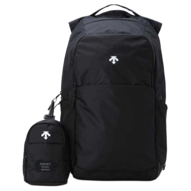 DESCENTE DESCENTE 19L Backpack Outdoor Bag Nylon Black Unisex