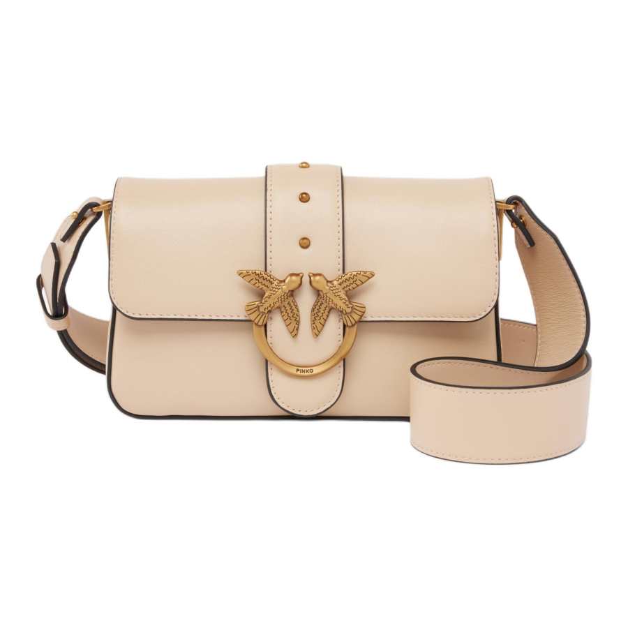 PINKO Love Birds Buckled Mini Shoulder Bag