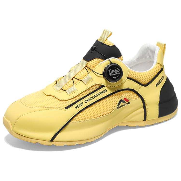 Kolumb Slip Resistant, Abrasion Resistant, Waterproof Low top Casual Shoes Men's Yellow Black