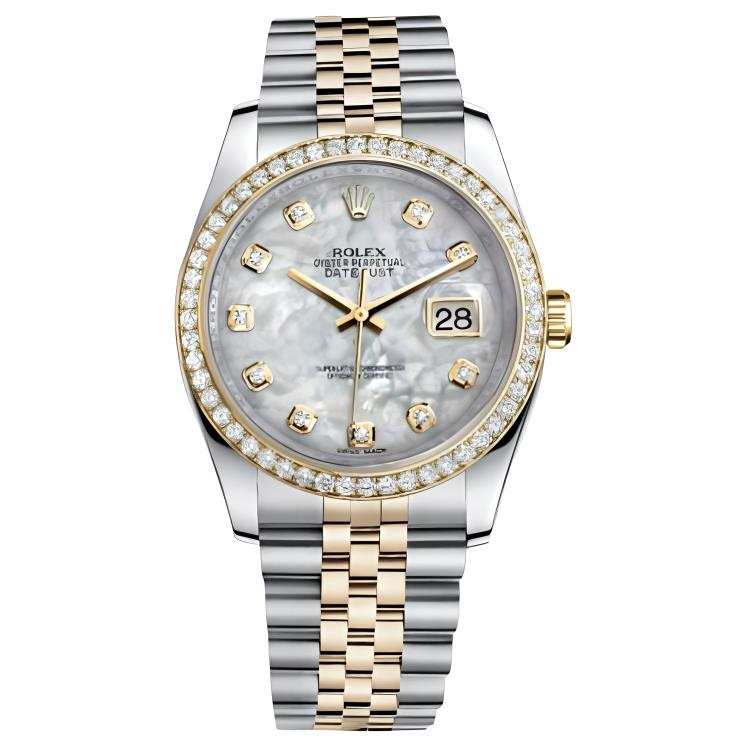 ROLEX ROLEX Automatic Mechanical Movement Men's Watches Watch 36mm Mother of Pearl Color Watch Dial Steel Watch Case