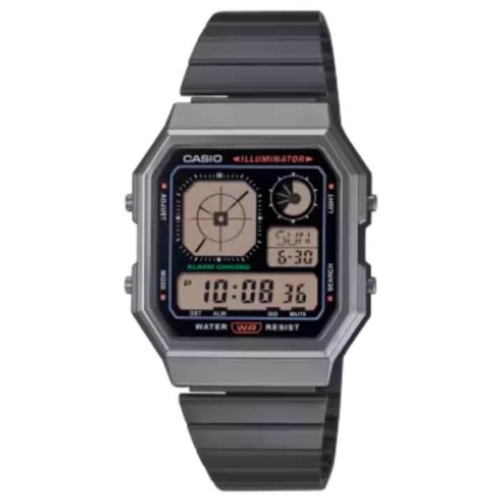 CASIO CASIO Classic Collection Quartz Movement Stainless Steel Strap Watch Unisex Black Dial