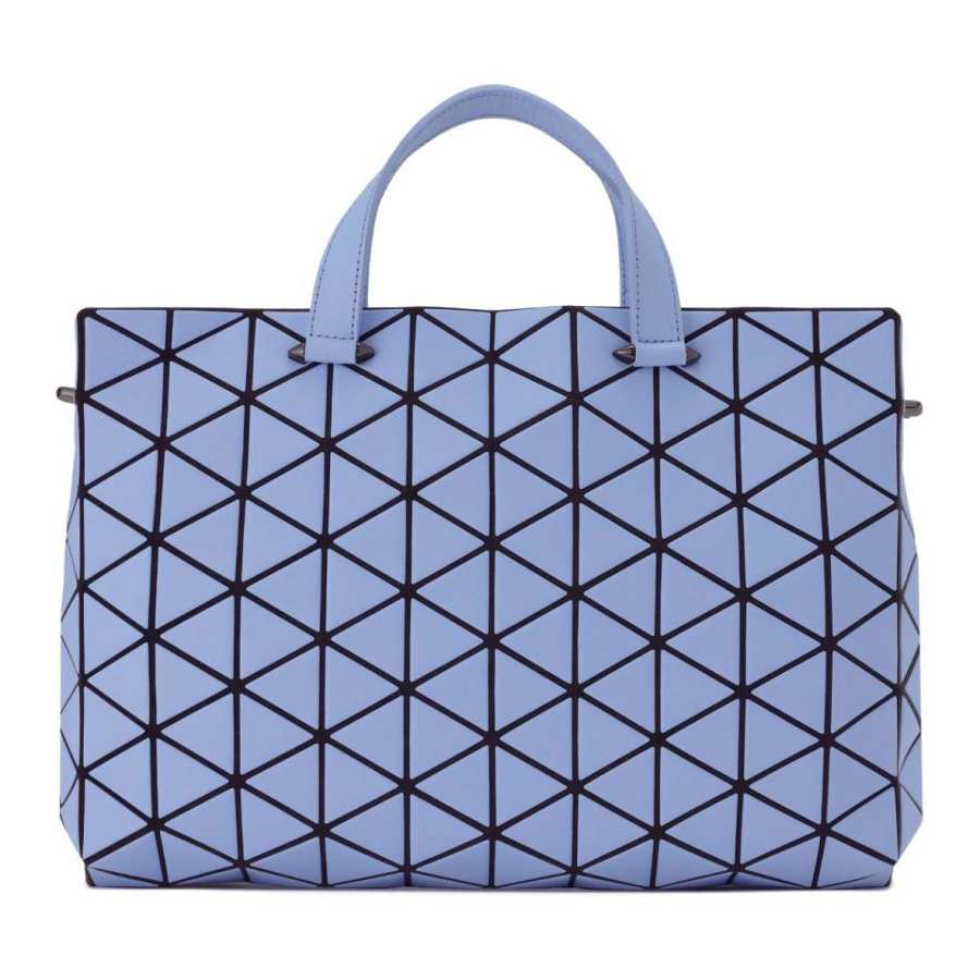 ISSEY MIYAKE Artificial Leather Tote Bag, Shopping Bag, Shoulder Bag, Crossbody Bag, Handbag Women's Light Blue