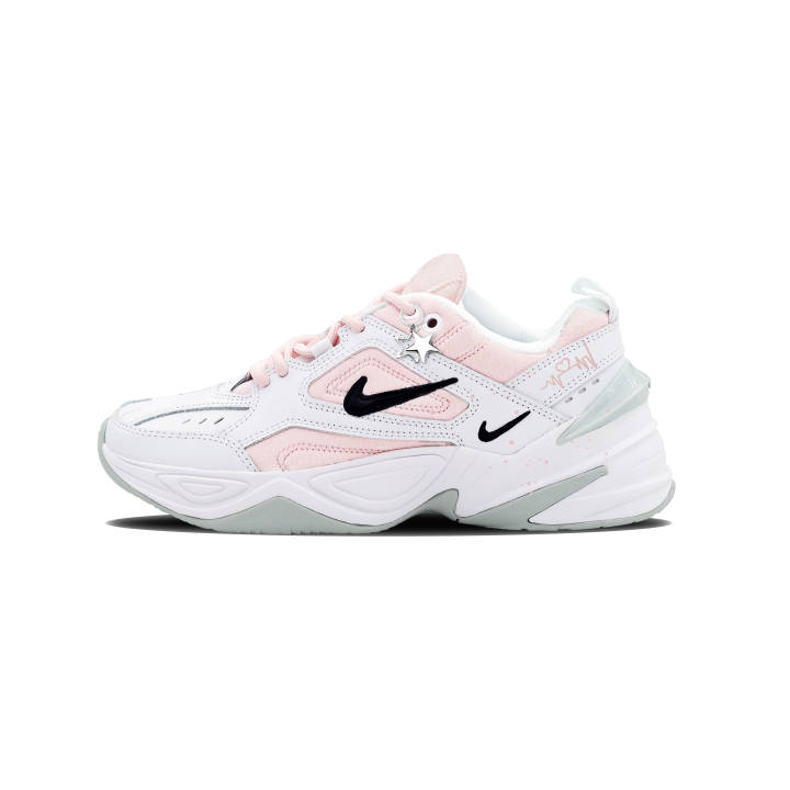 Nike Nike M2K Tekno Slip Resistant Slip Resistant Low top Chunky Sneakers Women's White Pink