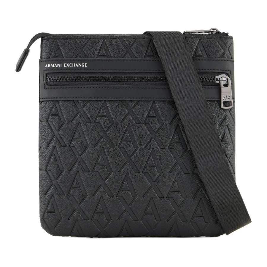 ARMANI EXCHANGE ARMANI EXCHANGEAE Polyester Messenger Bag, Crossbody Bag, Shoulder Bag Men's Black
