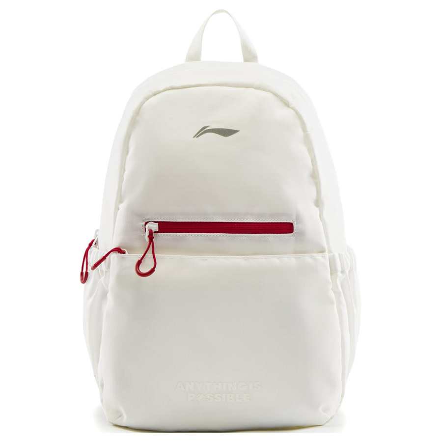 Li-Ning Li Ning Polyester Backpack Unisex Ivory