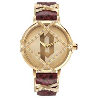 Police Wrist Watches Quartz Movement Leather Strap 30mm Gold Dial Women's Watch 30m Water Resistant