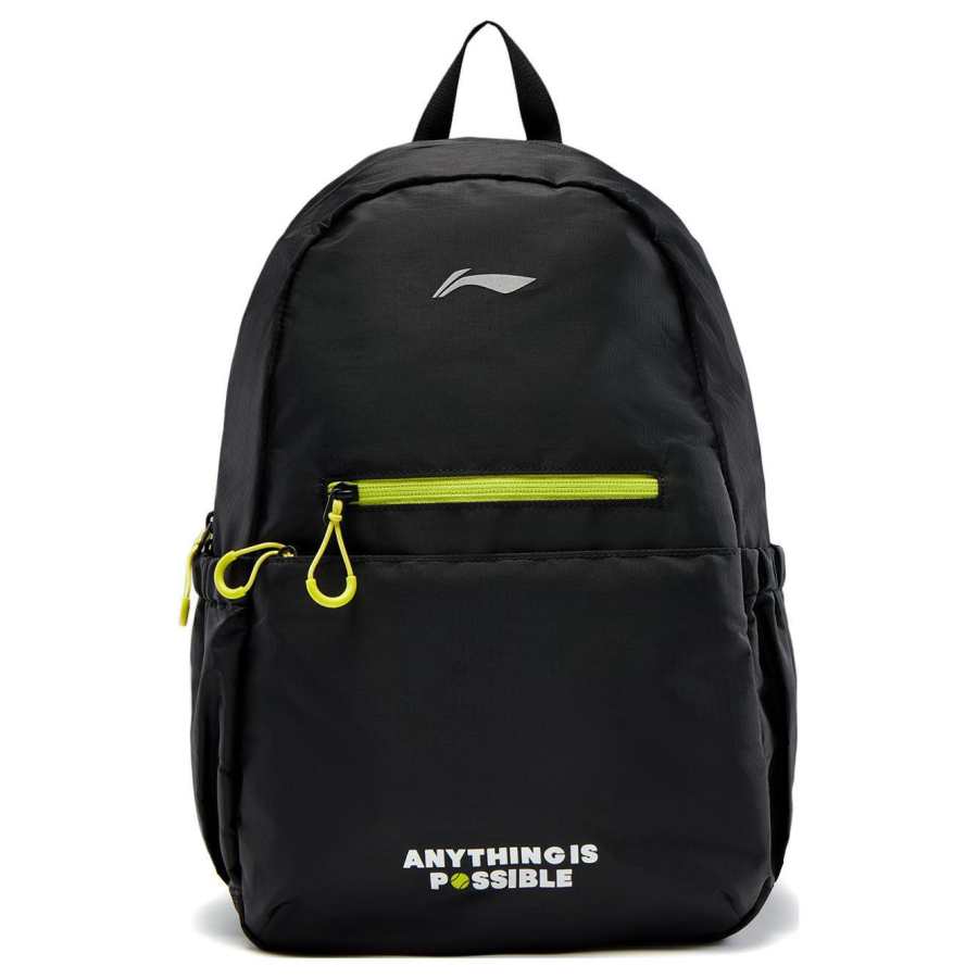 Li-Ning Li Ning Fitness Series Polyester Students Backpack Unisex Black