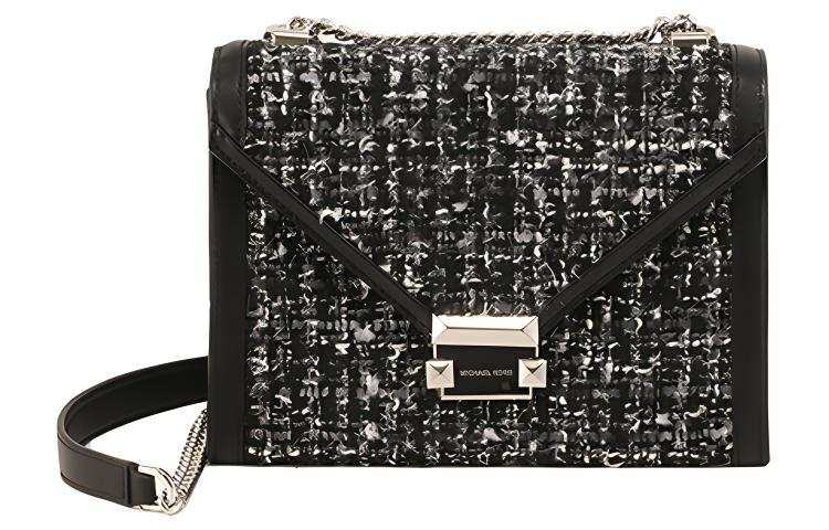 MICHAEL KORS Whitney Polyester Crossbody Bag, Shoulder Bag Women's Black