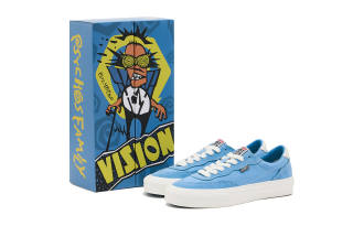 Vision Street Wear Flat Top Canvas Low top Skateboard Shoes Unisex Haze Blue