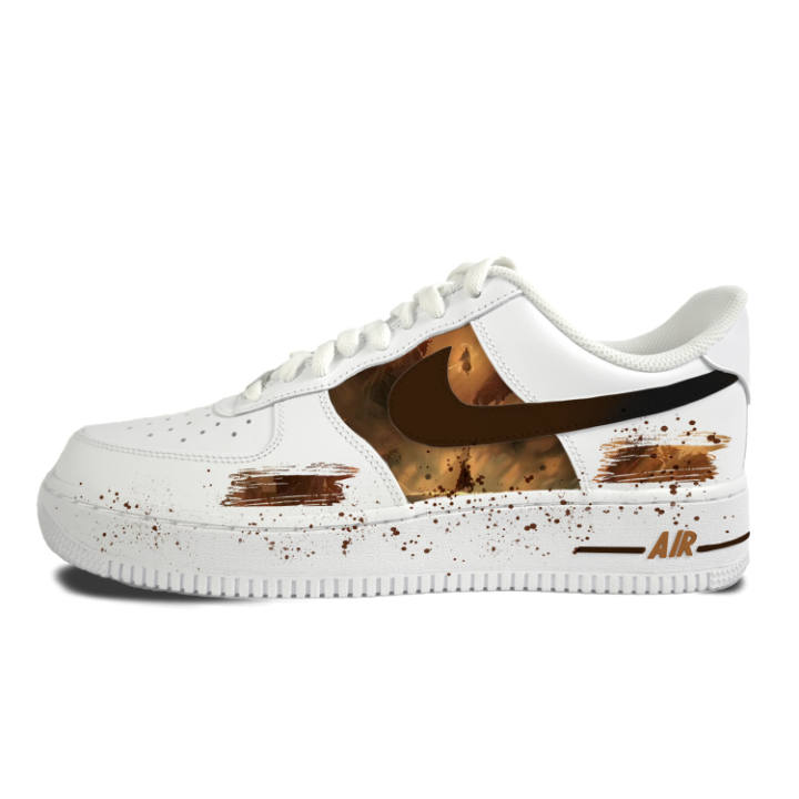 Nike Nike Air Force 1 Cow Leather Abrasion Resistant Low top Skateboard Shoes Unisex White
