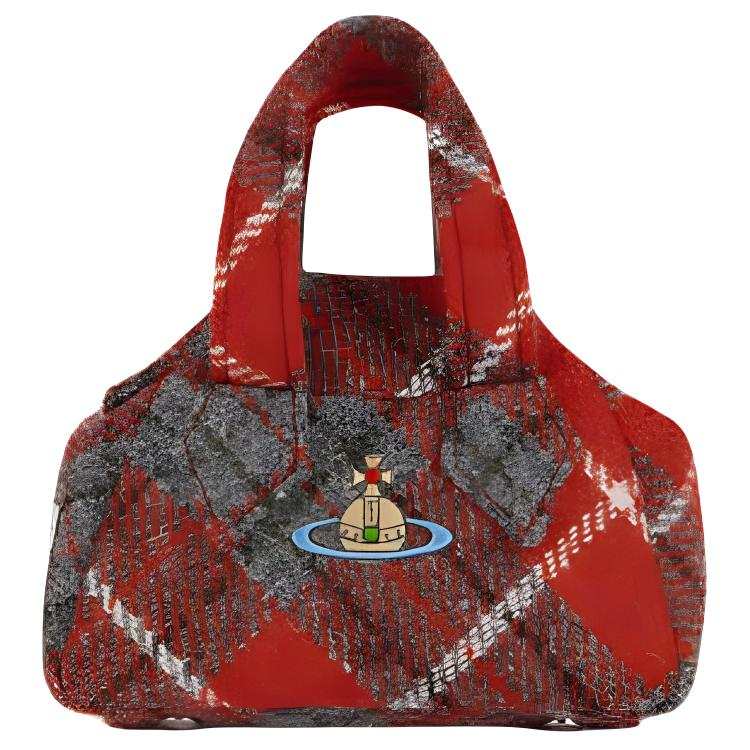 Vivienne Westwood Archive Wool One Shoulder Handbag Mini Women's Red
