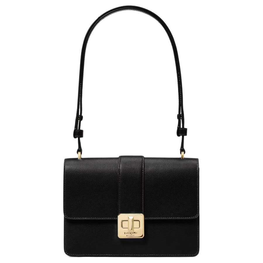 Kate Spade Cow Leather Shoulder Bag Small Women's Black