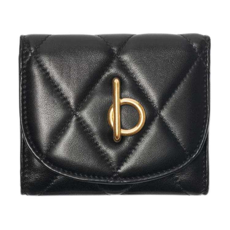 Burberry Lambskin Wallet Women's Black