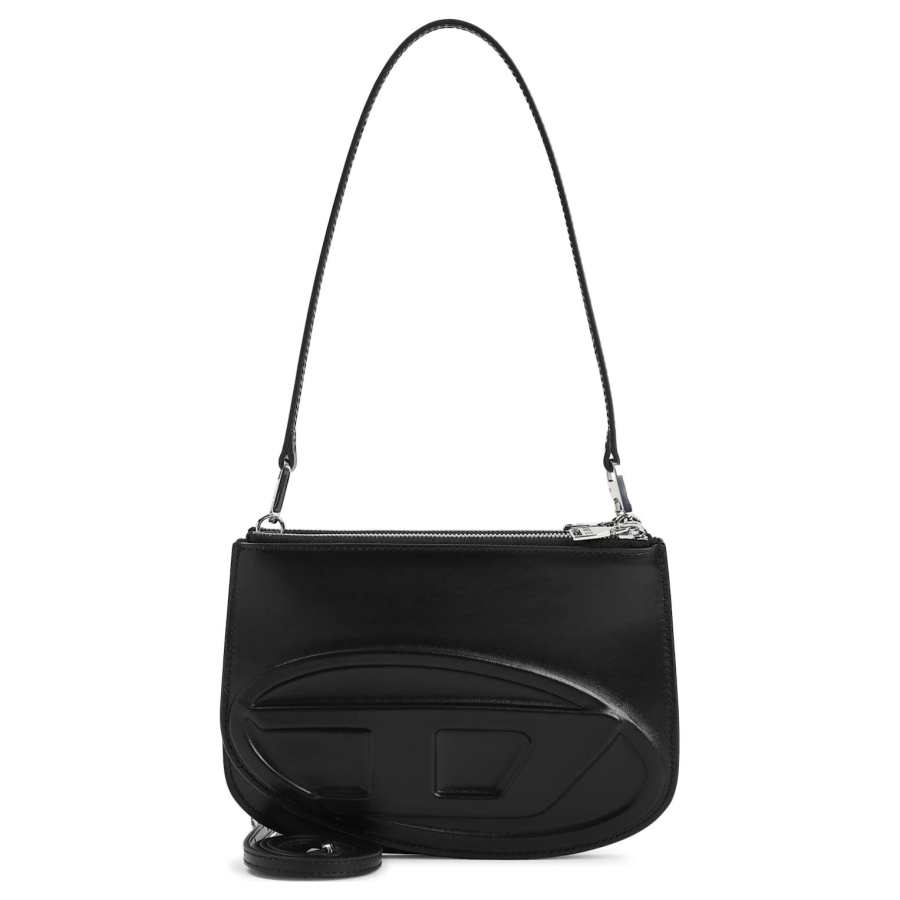 DIESEL DIESEL 1Dr Twin Logo Embossed Shoulder Bag