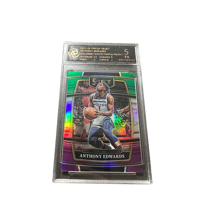 PANINI Timberwolves Team, Edwards, Huazi, Tricolor Holographic, Best Looking Refringence RPA Card, Star Card, Rare Card