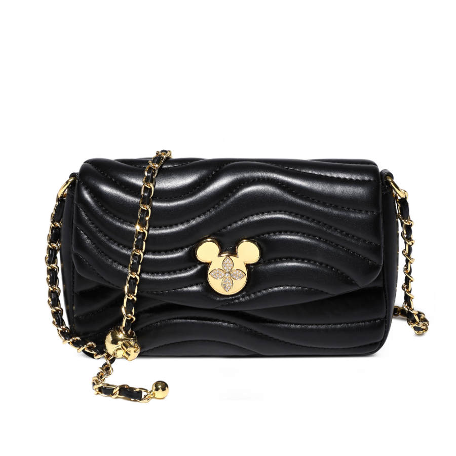 Disney Pu Shoulder Bag Women's Black/White/Pink