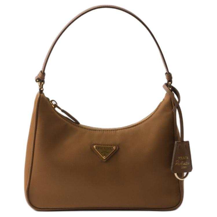 PRADA Re Edition Recycled Polyamide Handbag Mini Women's Brandy