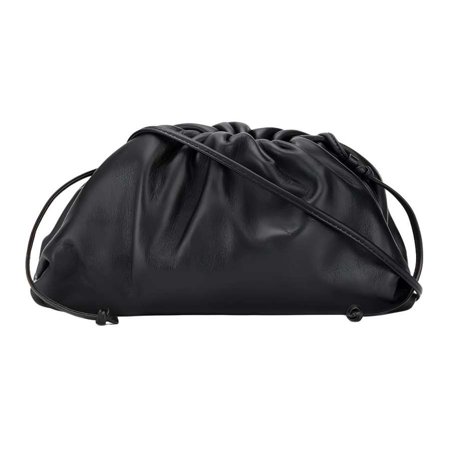 Bottega Veneta Leather Shoulder Bag, Crossbody Bag Mini Women's Black
