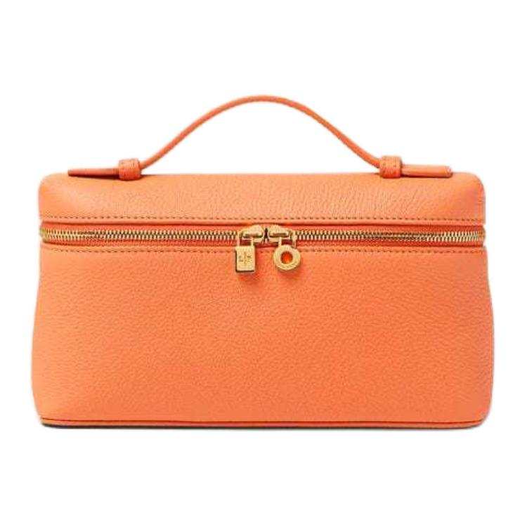 Loro Piana Cow Leather Handbag Women's Carrot
