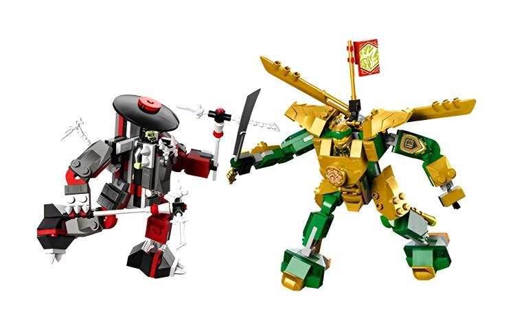 LEGO Jay, Ninjago, Characters, Lloyd, Montague Loid Mecha Battle EVO Building Blocks 223pcs 71781