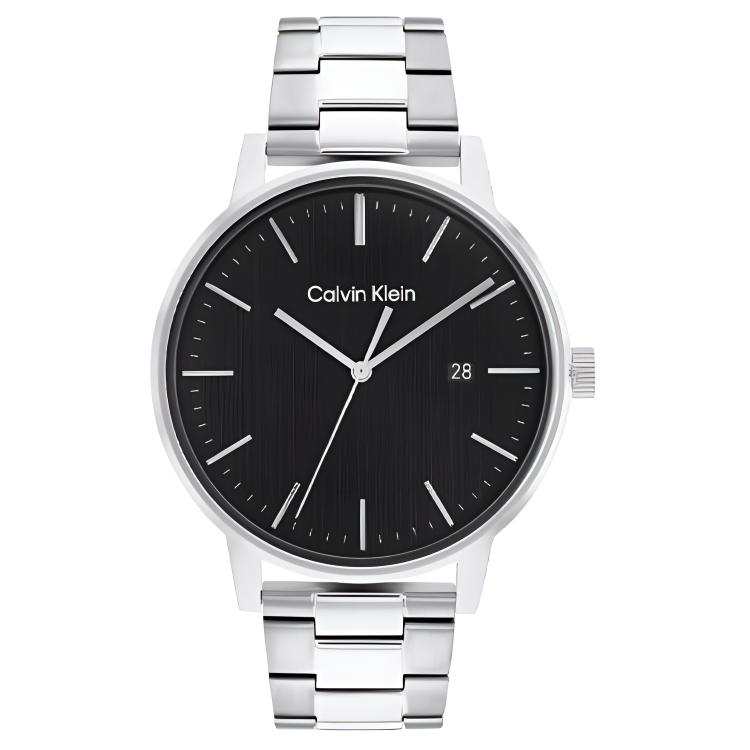 CALVIN KLEIN TIMELESS Wrist Watches Quartz Movement Steel Strap Black Dial Men's Watches