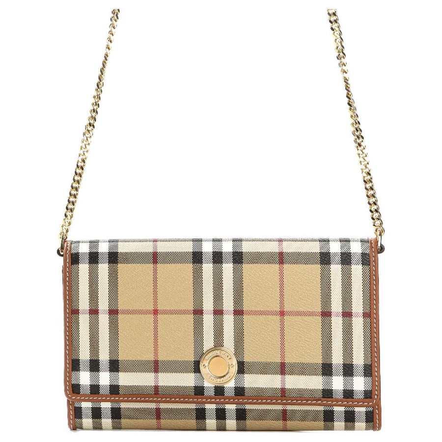 Burberry Polyurethane Crossbody Bag, Shoulder Bag Women's Gold