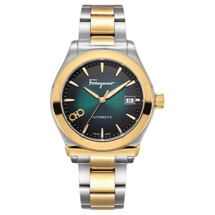 FERRAGAMO Wrist Watches Automatic Mechanical Movement Stainless Steel Watchband 42mm Green Dial Men's Watches