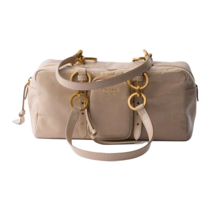 PRADA PRADA Dangle Calfskin Shoulder Bag Medium Women's Pink