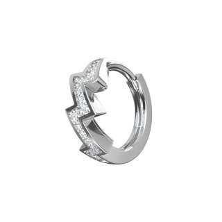 ICEGANG 925 Silver Zircon Earrings Unisex