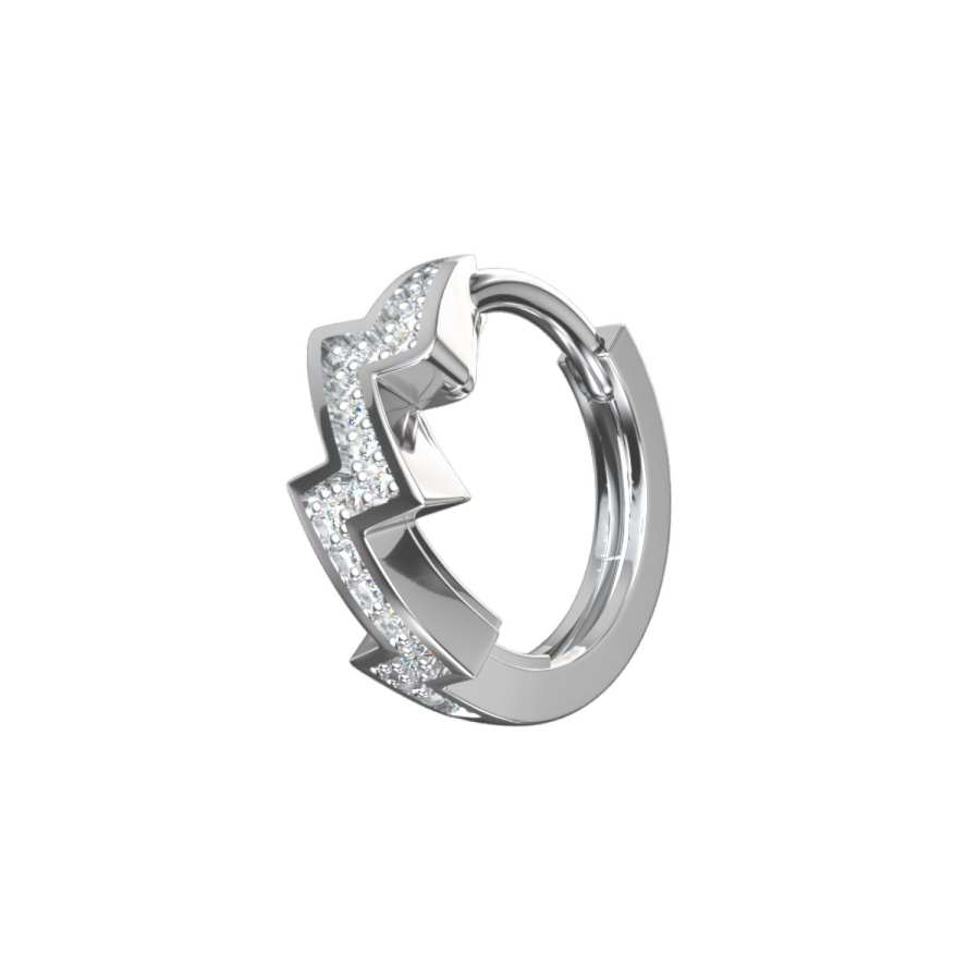 ICEGANG 925 Silver Zircon Earrings Unisex