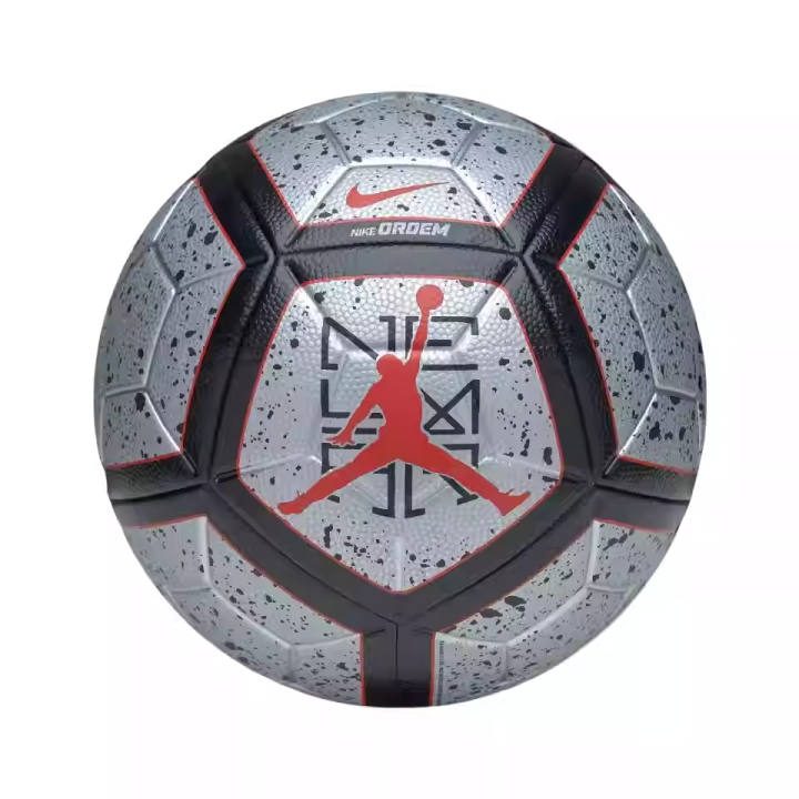 Nike Nike x Jordan Size 5 Soccer Ball Pu Seamless Thermal bonding Unisex Silver