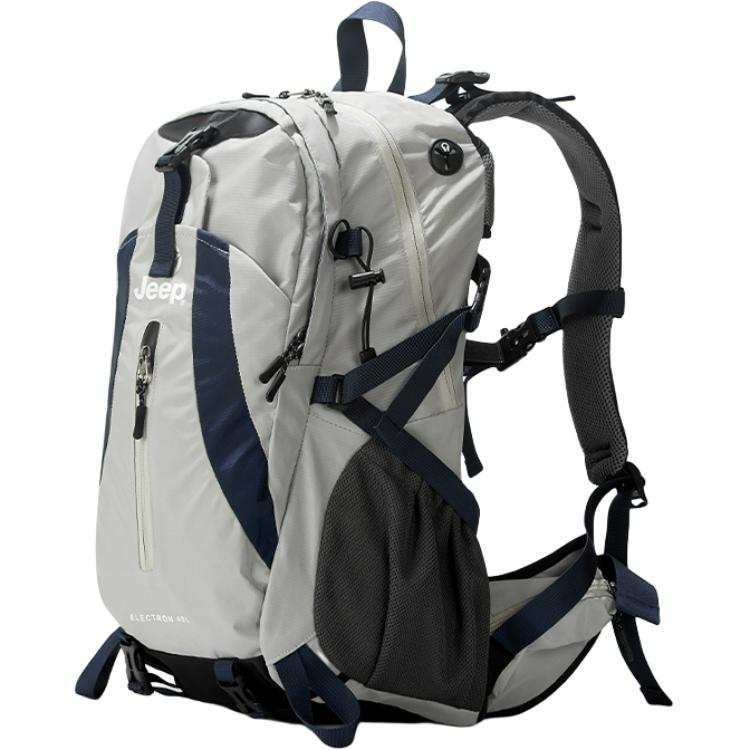 Jeep 40L Mountaineering Bag Outdoor Bags Nylon Black Gray/Blue Gray/Fruit Green Unisex