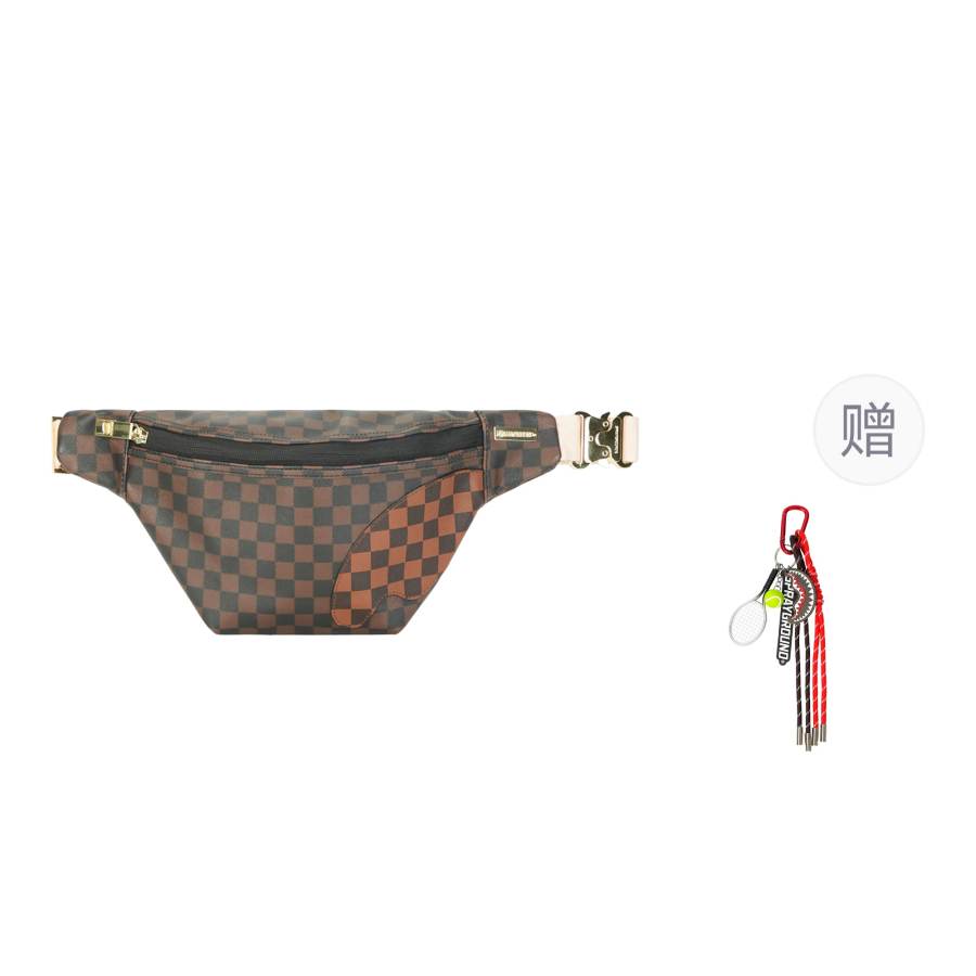 SPRAYGROUND PVC Fanny Pack Unisex Brown