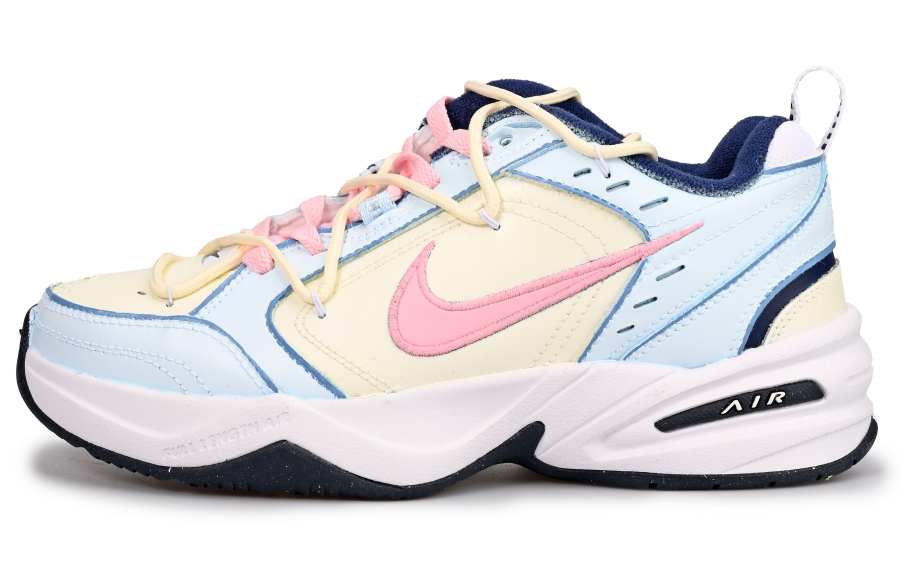 Nike Nike Air Monarch 4 Maris Sal Berry Vlad Slip Resistant Low top Chunky Sneakers Unisex Blue Pink