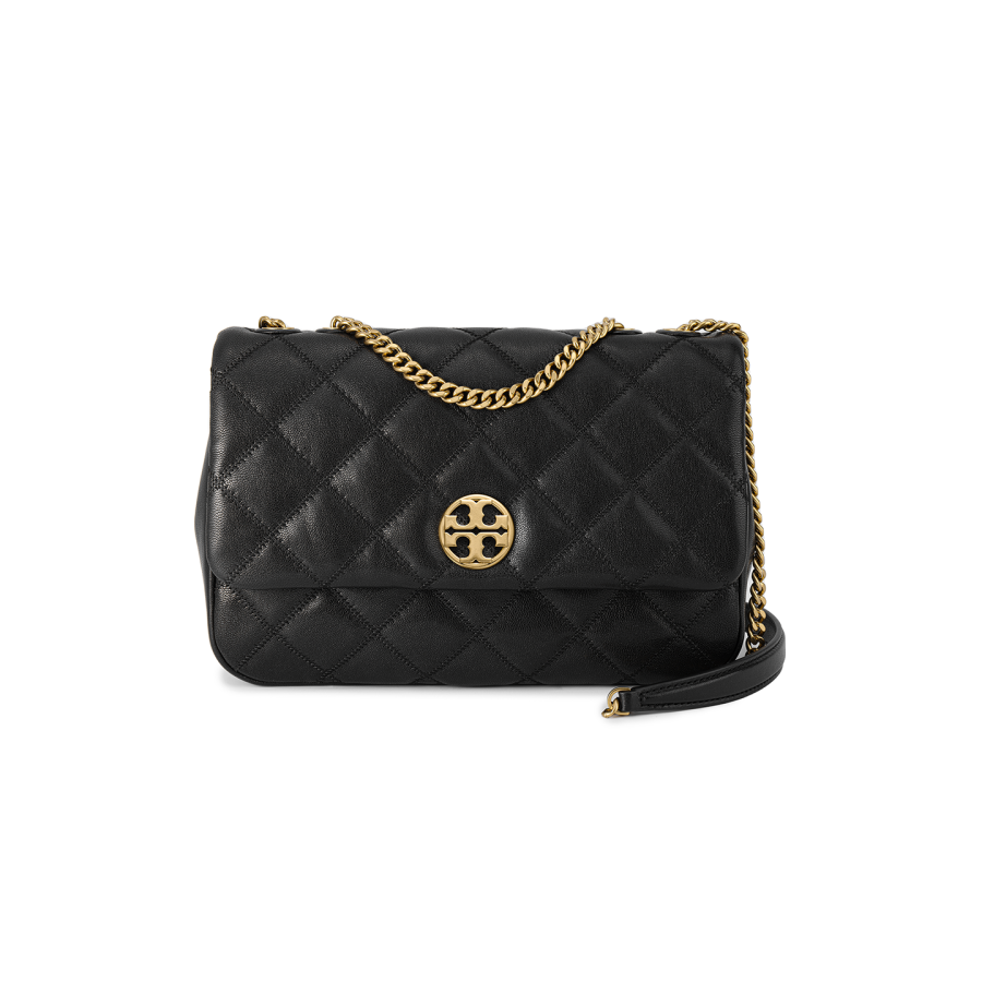 TORY BURCH Willa Cow Leather Crossbody Bags Large Women's Black