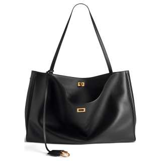Balenciaga Rodeo Cow Leather Tote Bag, Shopping Bag, Handbag Women's Black