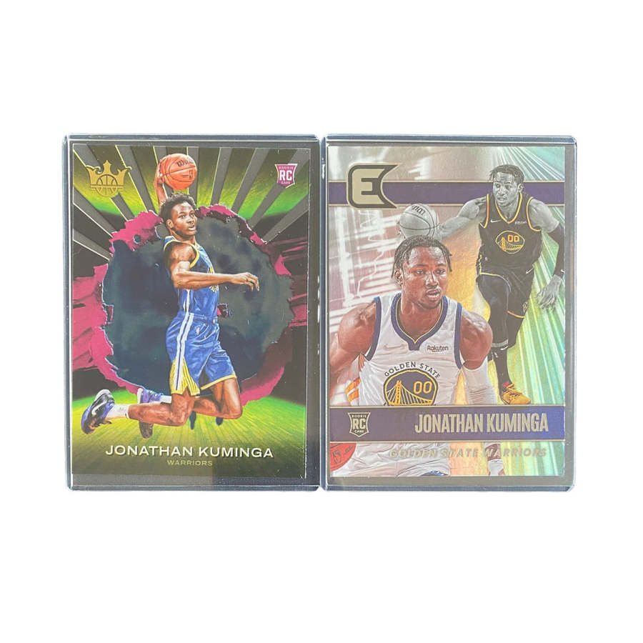 PANINI 2021 22 Golden State Warriors, Klay Thompson, Rising Stars RC Cards, Silver Foil Sports Cards 2 Pcs