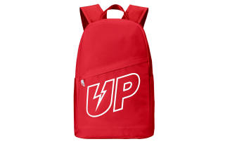 TURN UP Polyester Backpack Unisex Red