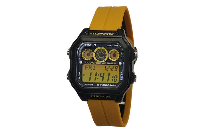 CASIO CASIO Custom Collection Quartz Movement Watch Men's Watches Black Dial